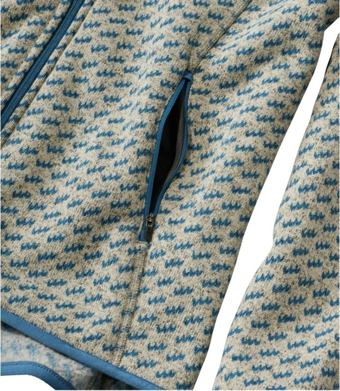 Women''s L.L.Bean Sweater Fleece Full-Zip Jacket, Print - Image 5