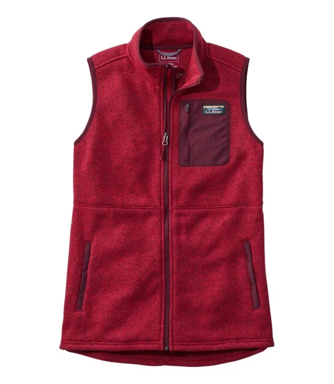 Women''s L.L.Bean Sweater Fleece Long Vest - Image 11