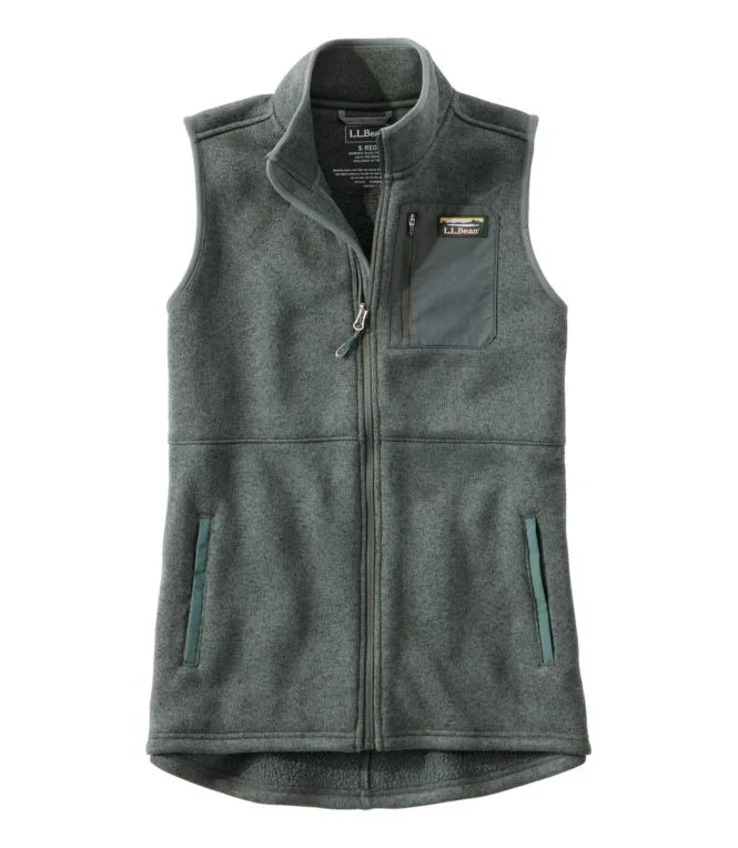 Women''s L.L.Bean Sweater Fleece Long Vest - Image 9