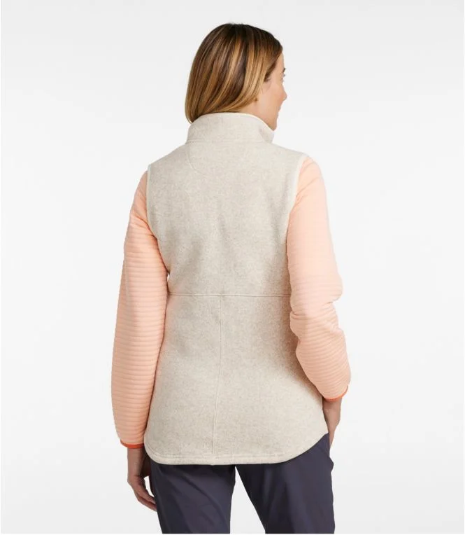 Women''s L.L.Bean Sweater Fleece Long Vest - Image 4