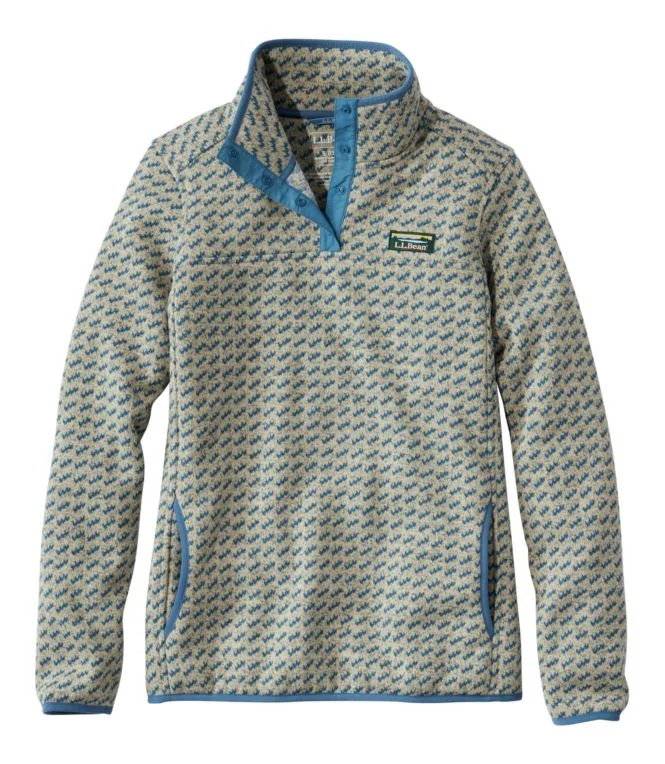 Women''s L.L.Bean Sweater Fleece Pullover, Print - Image 6