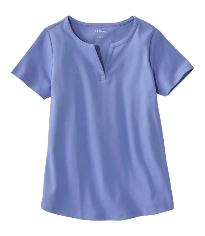 Women''s L.L.Bean Tee, Short-Sleeve Notch-Neck - Image 3