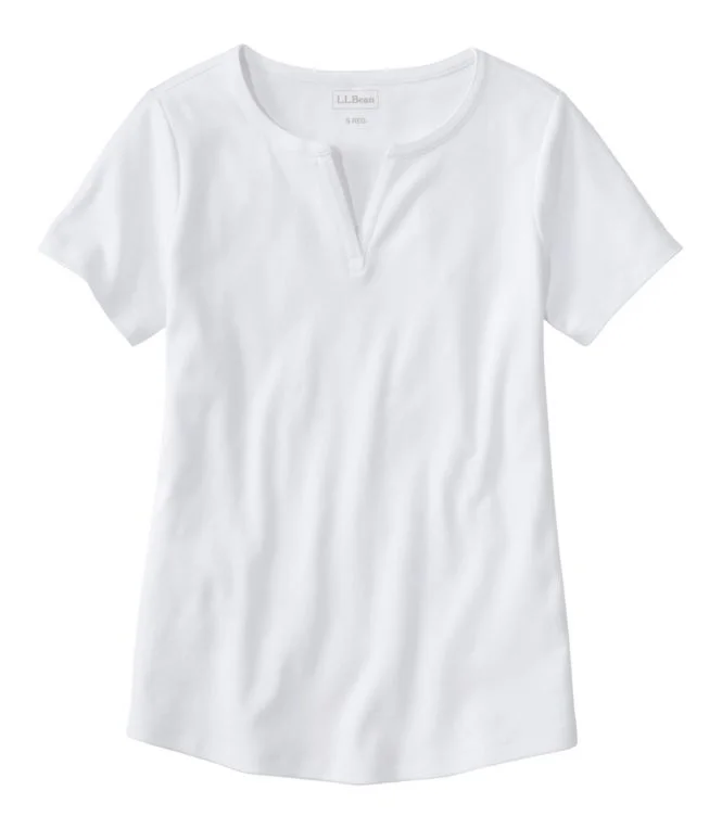 Women''s L.L.Bean Tee, Short-Sleeve Notch-Neck - Image 5