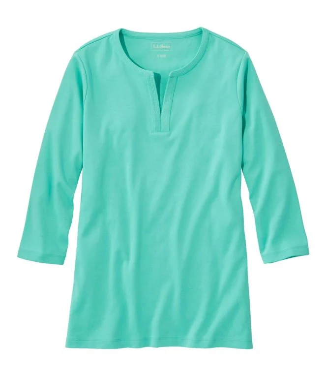 Women''s L.L.Bean Tee, Three-Quarter-Sleeve Splitneck Tunic - Image 16