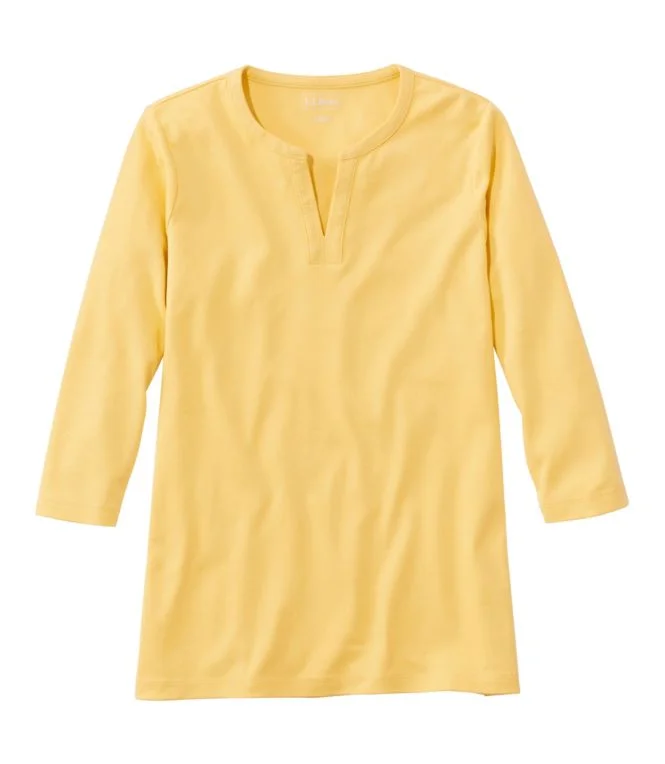 Women''s L.L.Bean Tee, Three-Quarter-Sleeve Splitneck Tunic - Image 17