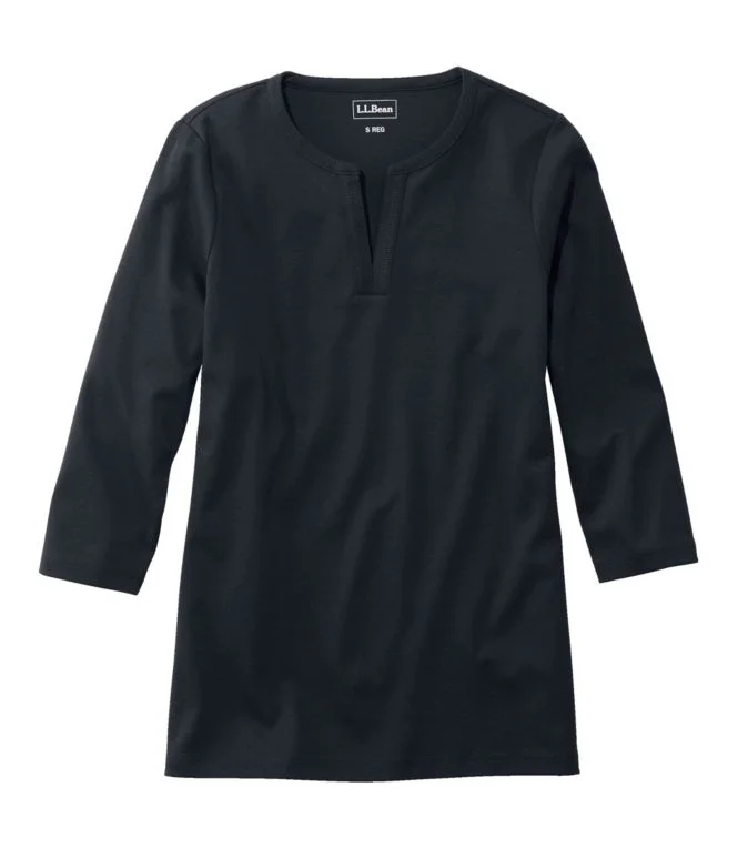 Women''s L.L.Bean Tee, Three-Quarter-Sleeve Splitneck Tunic - Image 7