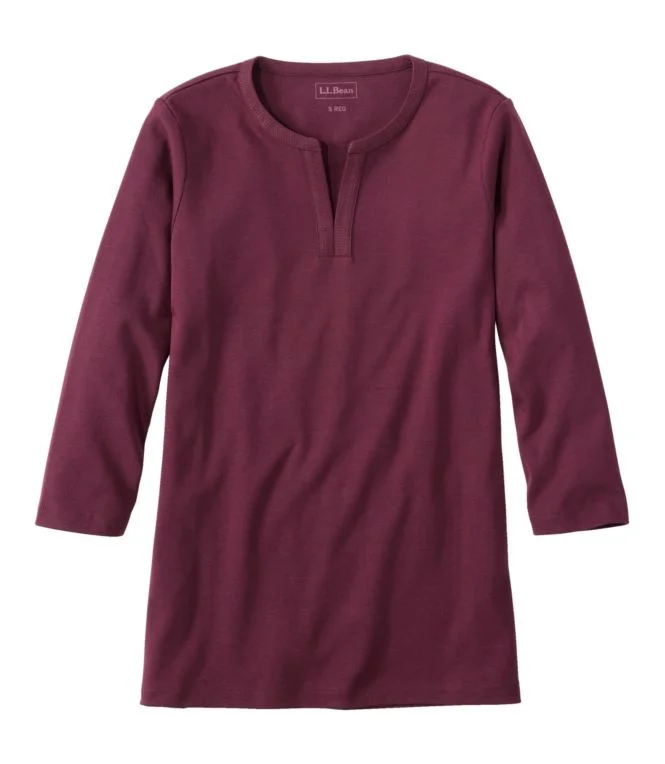 Women''s L.L.Bean Tee, Three-Quarter-Sleeve Splitneck Tunic - Image 10