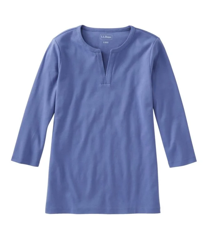 Women''s L.L.Bean Tee, Three-Quarter-Sleeve Splitneck Tunic - Image 12