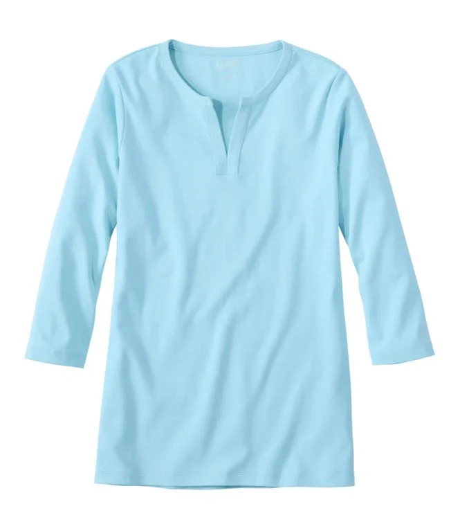 Women''s L.L.Bean Tee, Three-Quarter-Sleeve Splitneck Tunic - Image 13