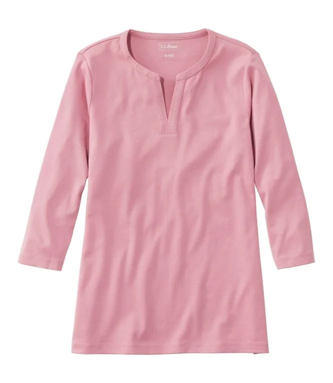 Women''s L.L.Bean Tee, Three-Quarter-Sleeve Splitneck Tunic - Image 14