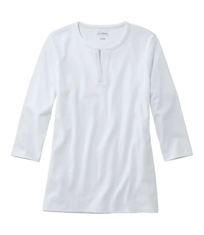 Women''s L.L.Bean Tee, Three-Quarter-Sleeve Splitneck Tunic - Image 15