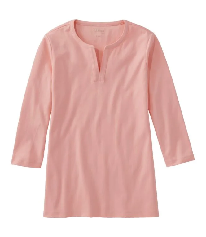Women''s L.L.Bean Tee, Three-Quarter-Sleeve Splitneck Tunic - Image 8