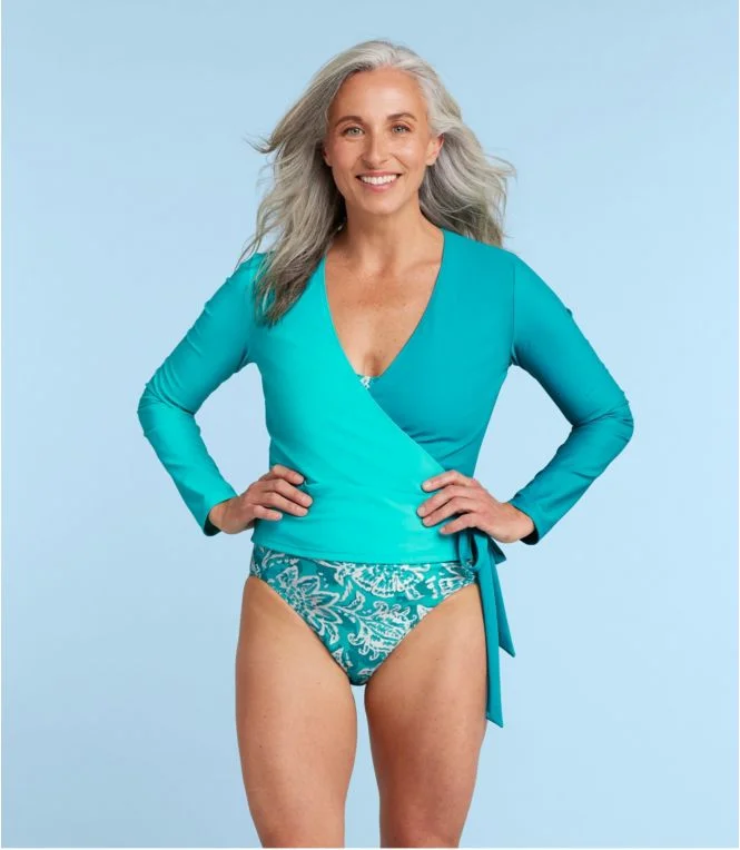 Women''s L.L.Bean x Summersalt The Perfect Wrap Long Sleeve Cover-Up - Image 11