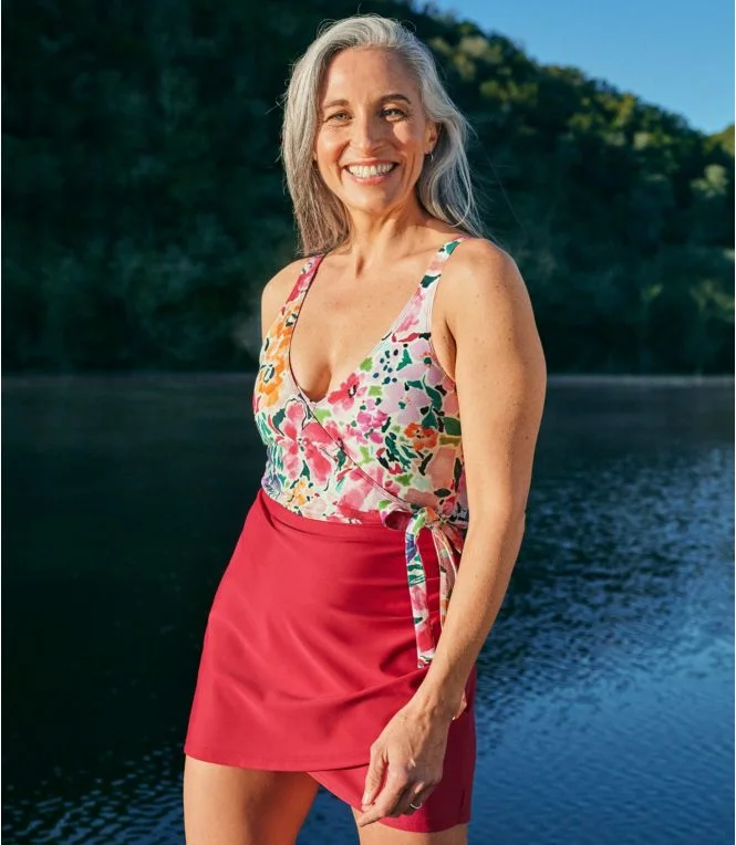 Women''s L.L.Bean x Summersalt The Ruched Swim Skirt - Image 10
