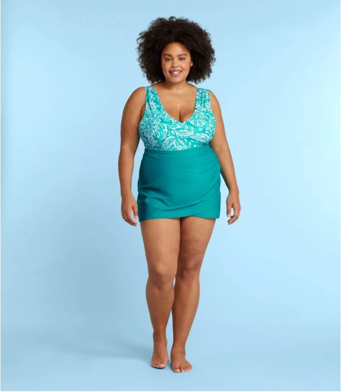 Women''s L.L.Bean x Summersalt The Ruched Swim Skirt - Image 6