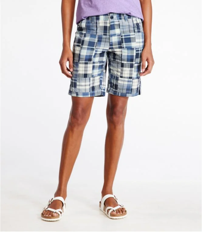 Women''s Lakewashed Chino Shorts, Mid-Rise Bermuda Patchwork - Image 3