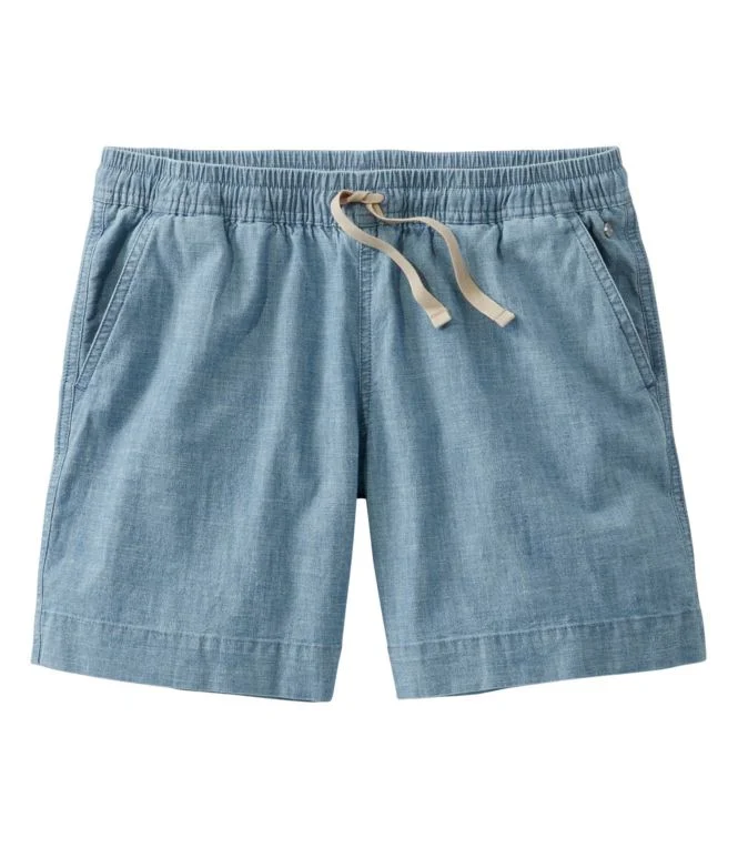 Alternative view of Women''s Lakewashed Dock Shorts, Mid-Rise Chambray