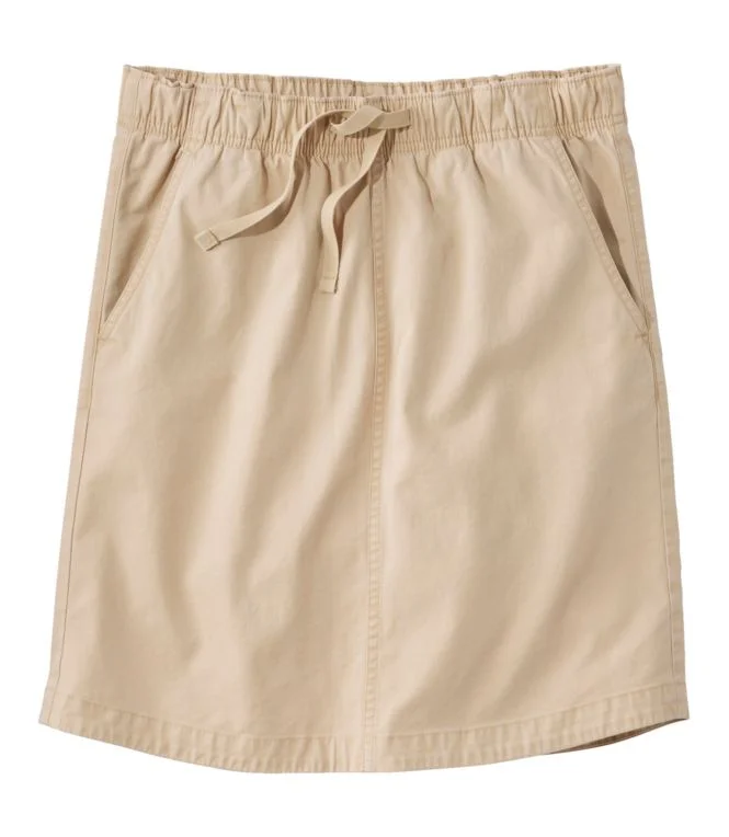 Women''s Lakewashed Pull-On Skirt, Mid-Rise