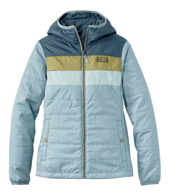Women''s Mountain Classic Puffer Hooded Jacket, Colorblock - Image 10