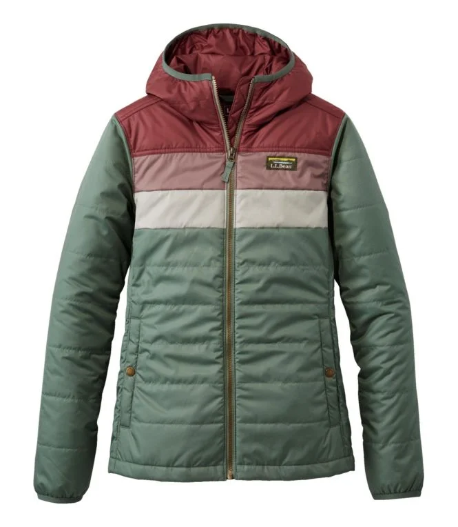 Women''s Mountain Classic Puffer Hooded Jacket, Colorblock - Image 12