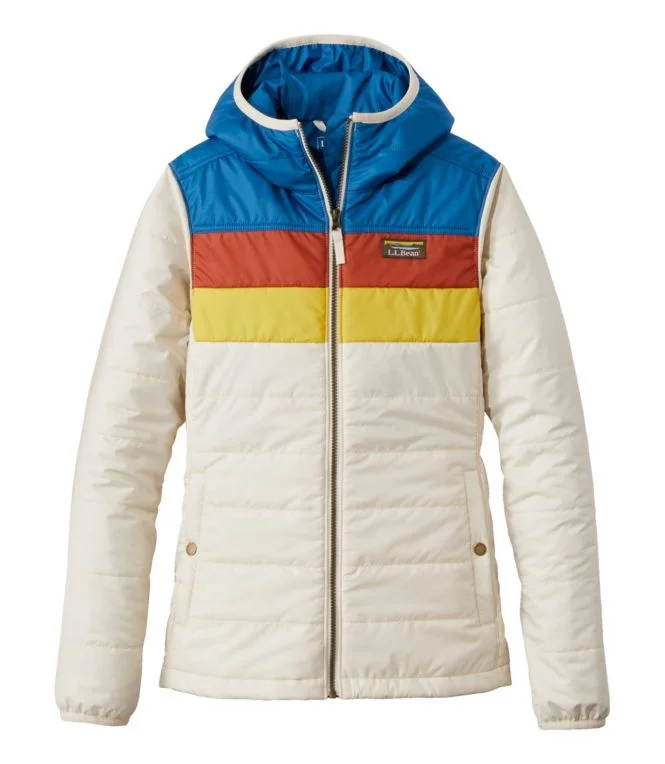 Women''s Mountain Classic Puffer Hooded Jacket, Colorblock