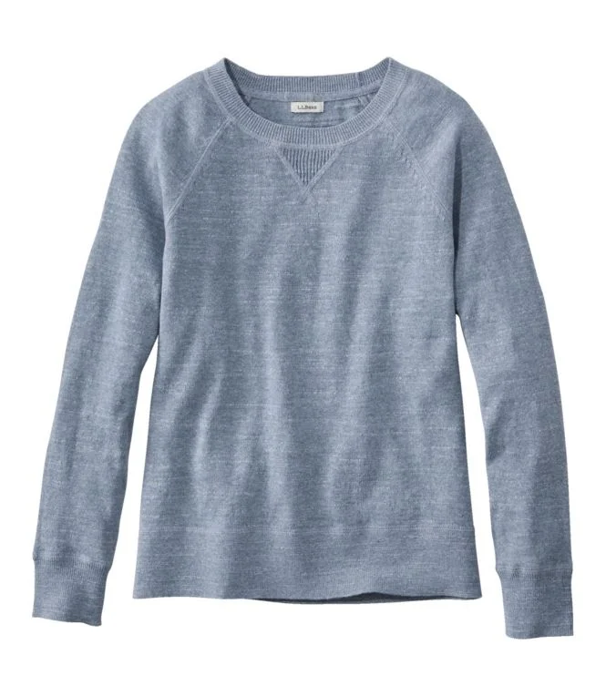 Women''s Organic Cotton Slub Sweater, Crewneck Sweatshirt - Image 7
