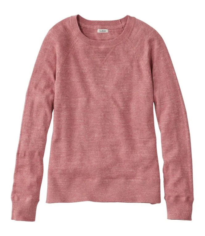 Women''s Organic Cotton Slub Sweater, Crewneck Sweatshirt - Image 8