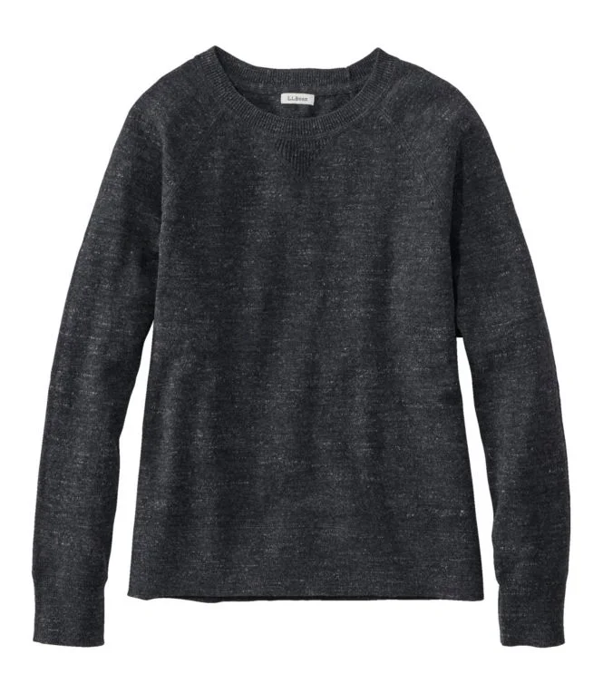 Women''s Organic Cotton Slub Sweater, Crewneck Sweatshirt - Image 10