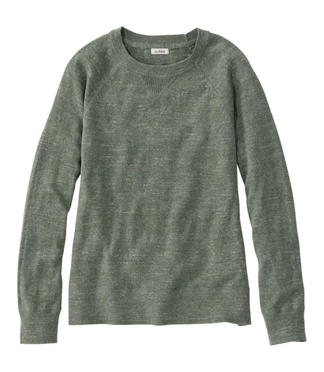 Women''s Organic Cotton Slub Sweater, Crewneck Sweatshirt - Image 9