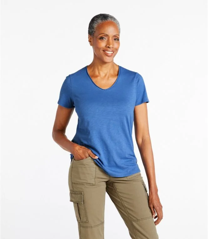 Alternative view of Women''s Organic Cotton Tee, V-Neck Short-Sleeve