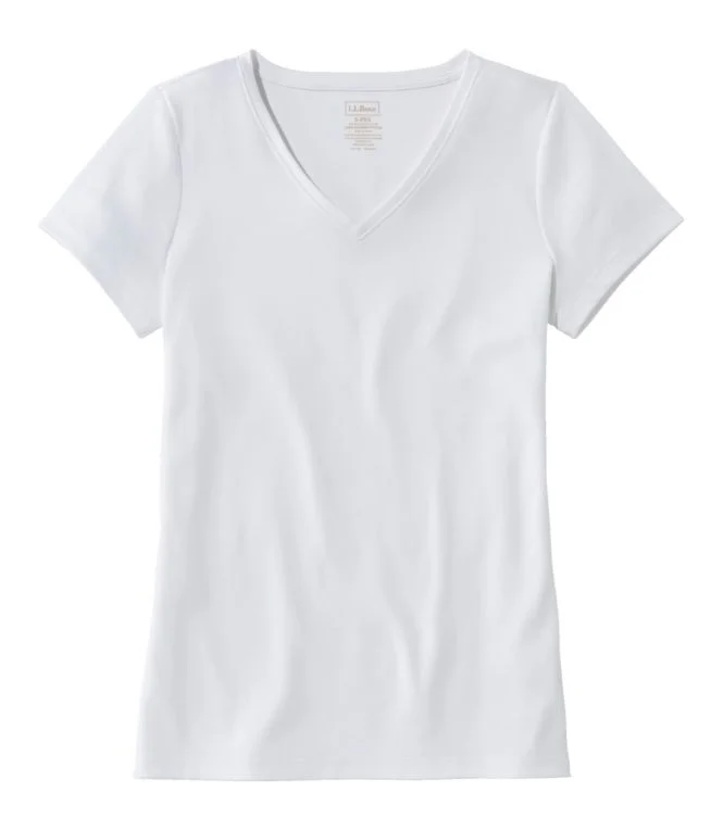 Women''s Pima Cotton Shaped V-Neck, Short-Sleeve - Image 15