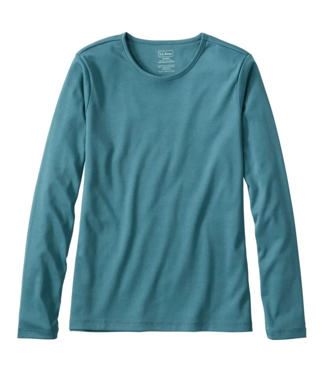 Women''s Pima Cotton Tee, Long-Sleeve Crewneck - Image 14