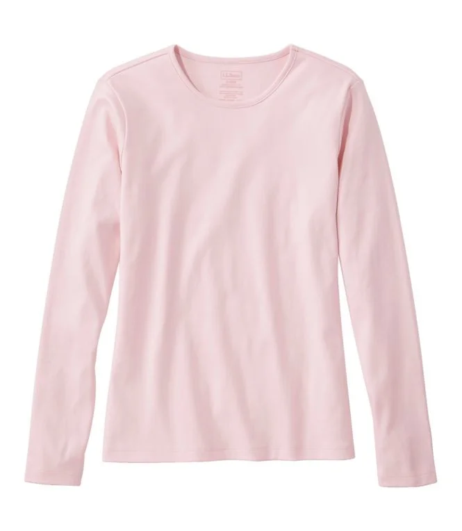 Women''s Pima Cotton Tee, Long-Sleeve Crewneck - Image 10