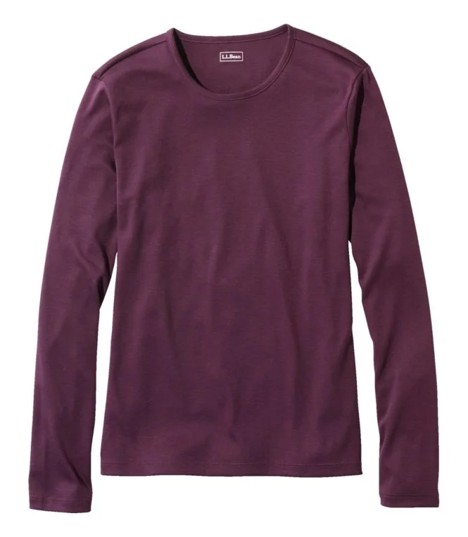 Women''s Pima Cotton Tee, Long-Sleeve Crewneck - Image 13