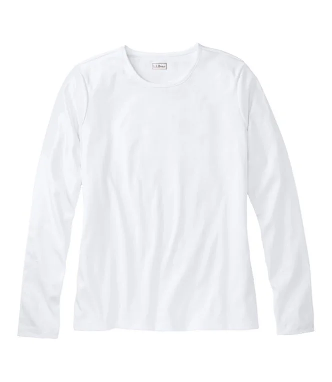 Women''s Pima Cotton Tee, Long-Sleeve Crewneck - Image 15
