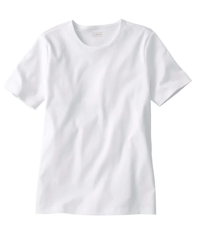 Women''s Pima Cotton Tee, Short-Sleeve Crewneck - Image 15