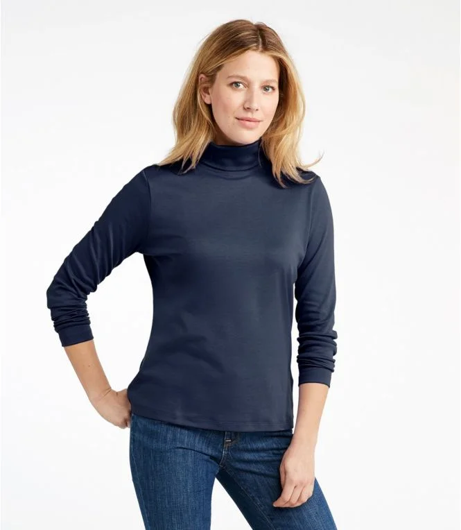 Women''s Pima Cotton Turtleneck, Long-Sleeve - Image 3