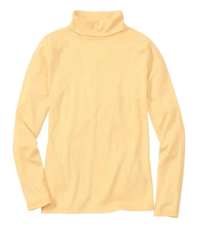 Alternative view of Women''s Pima Cotton Turtleneck, Long-Sleeve