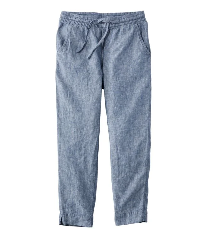 Alternative view of Women''s Premium Linen Breezy Pull-On Ankle Pants, Mid-Rise Tapered-Leg