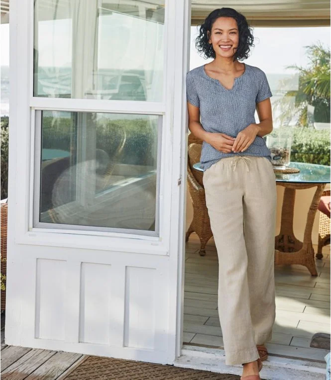 Alternative view of Women''s Premium Washable Linen Pull-On Pants