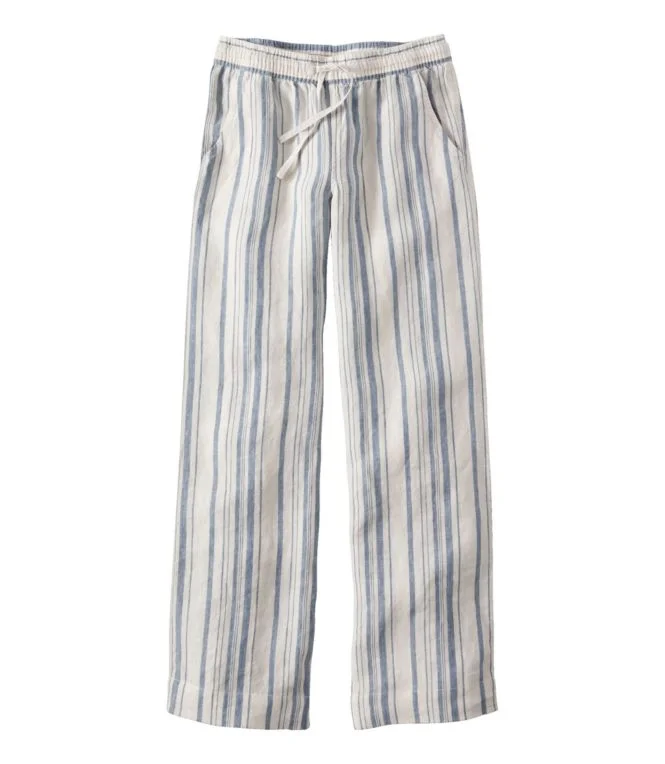 Alternative view of Women''s Premium Washable Linen Pull-On Pants, Stripe