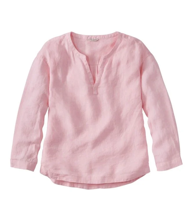 Alternative view of Women''s Premium Washable Linen Shirt, Splitneck