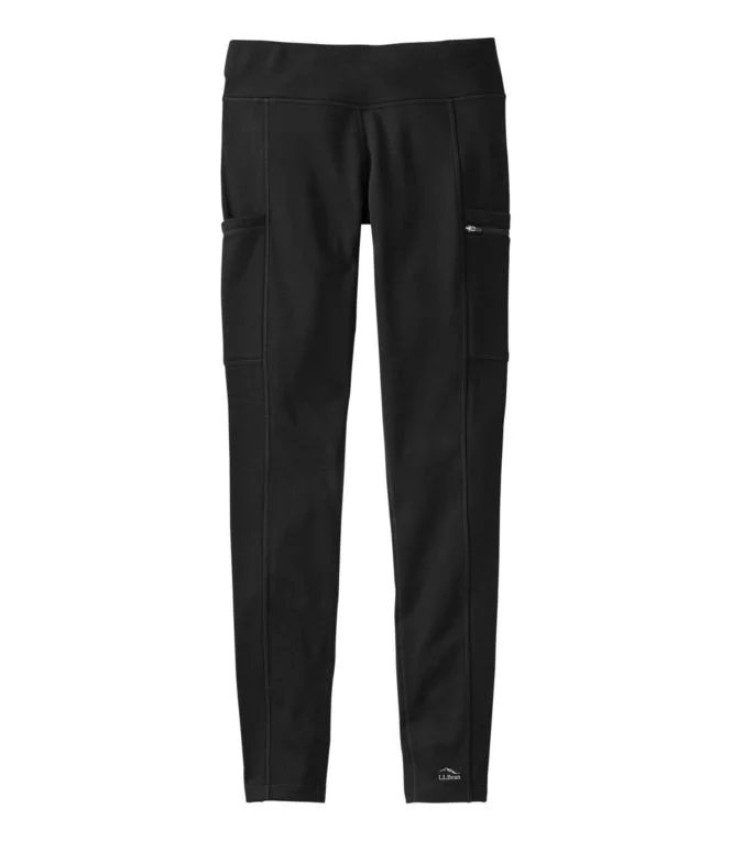 Women''s PrimaLoft ThermaStretch Fleece Pocket Tights, Mid-Rise