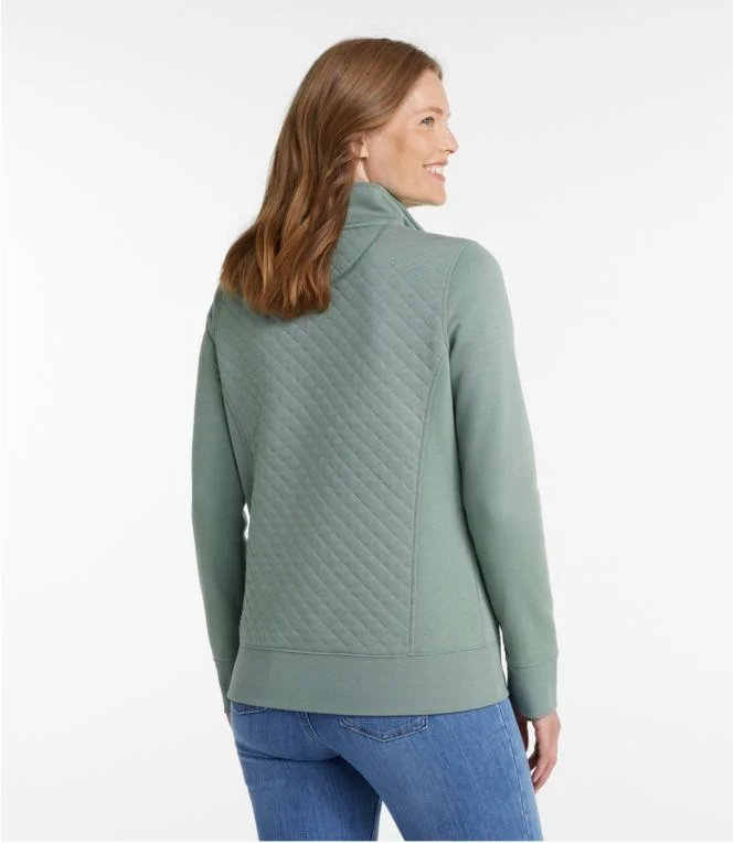 Alternative view of Women''s Quilted Quarter-Zip Pullover