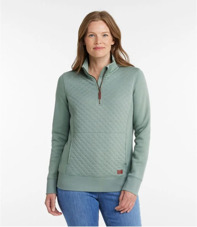 Women''s Quilted Quarter-Zip Pullover