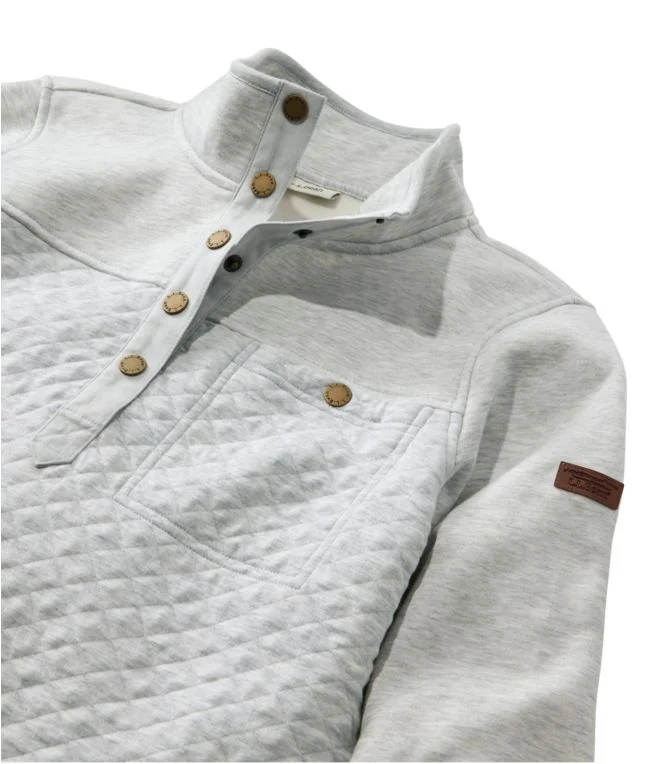 Women''s Quilted Sweatshirt, Mockneck Tunic - Image 5