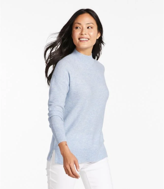 Women''s Respun Cashmere Sweater, Mockneck - Image 3