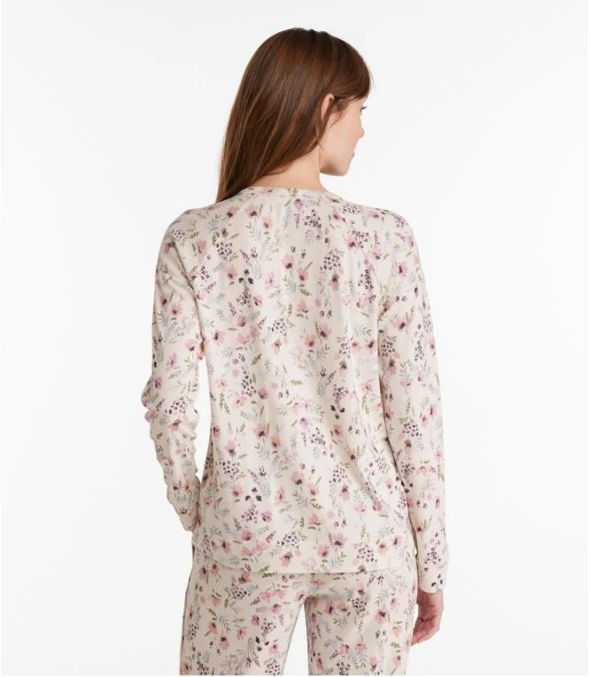 Women''s Restorative Sleepwear, Long-Sleeve Henley Print - Image 4