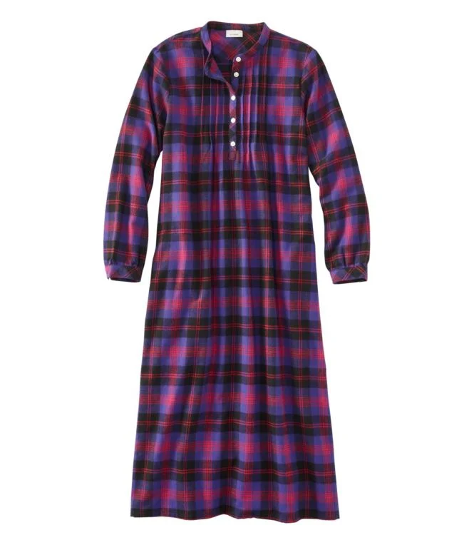 Women''s Scotch Plaid Flannel Nightgown
