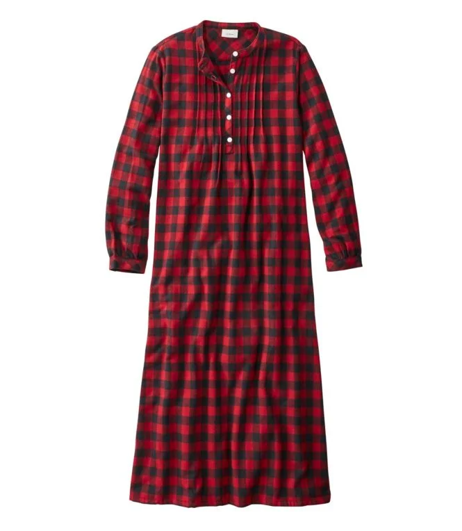 Women''s Scotch Plaid Flannel Nightgown - Image 10